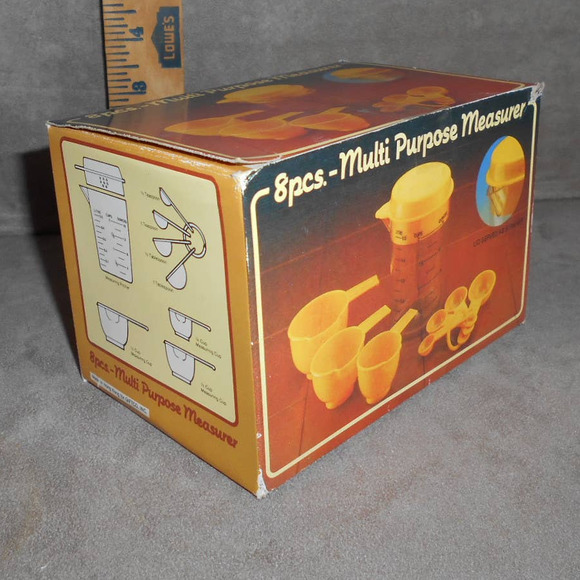 Vintage Giftco 8 Piece Multi Purpose Measurer Original Box Hong Kong - Picture 6 of 9
